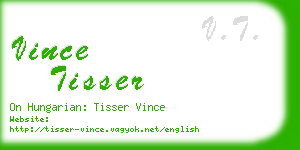 vince tisser business card